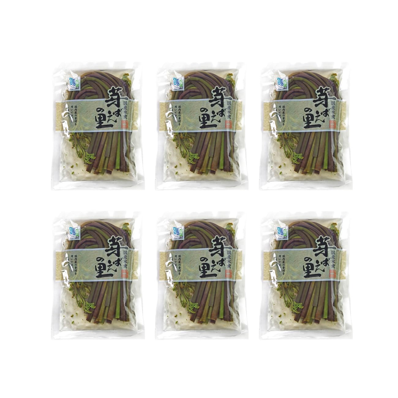 Amazon.co.jp: わらび 80g×6袋 (国産 わらび 水煮) (芽ばえの里
